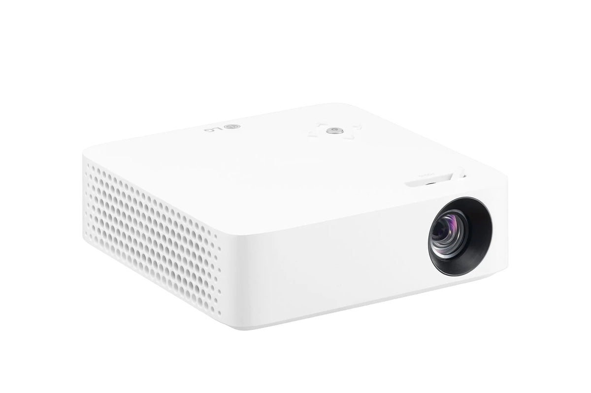 LG PH30N: CineBeam Portable LED Projector with Built-In Battery - angled view (2 of 2)