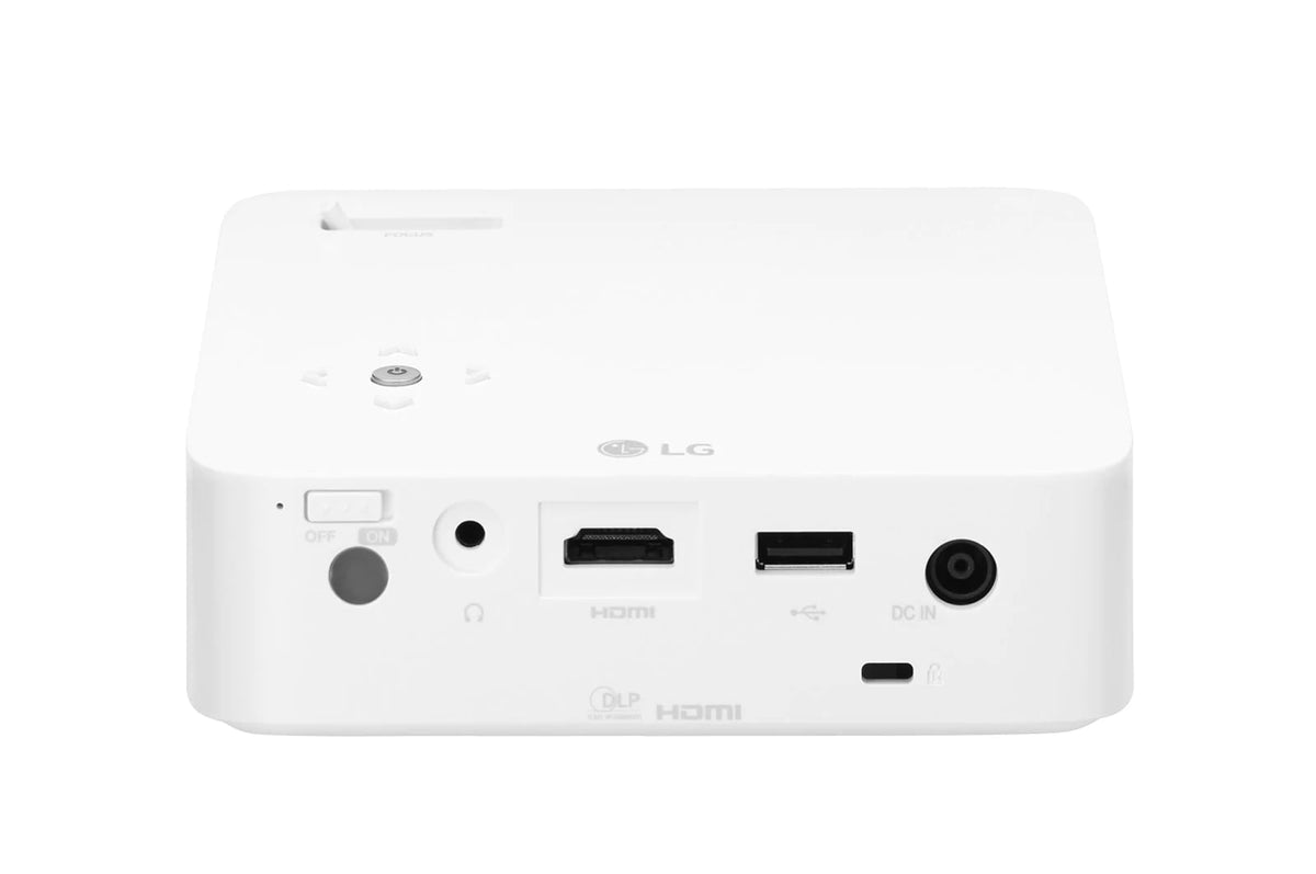 LG PH30N: CineBeam Portable LED Projector with Built-In Battery - rear view