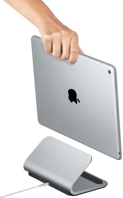 Logitech BASE: iPad Pro Charging Stand with Smart Connector - in-use view