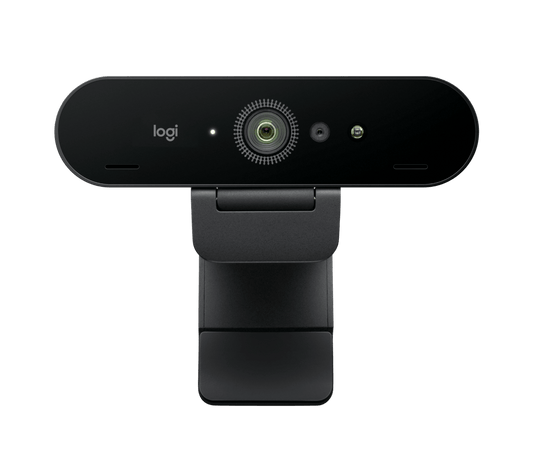 Logitech Brio 4K: Ultra HD Webcam with HDR and RightLight 3 - front view