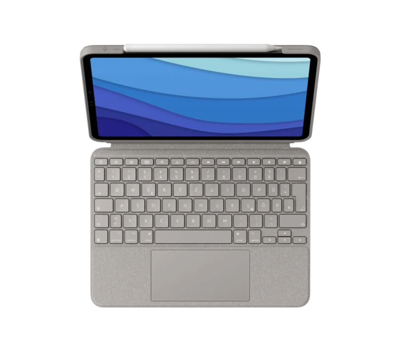 Logitech Combo Touch: Keyboard Case for iPad Pro 11 Inch 1st to 4th Gen - front view