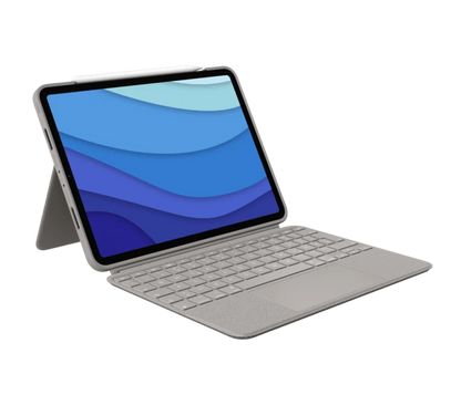 Logitech Combo Touch: Keyboard Case for iPad Pro 12.9 Inch 5th and 6th Gen - angled view (1 of 2)