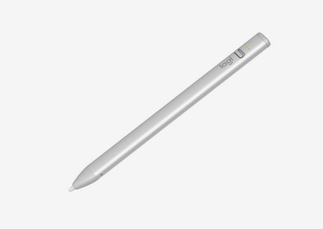 Logitech Crayon: USB-C Digital Pencil for iPad with Tilt-Sensitive Smart Tip - front view