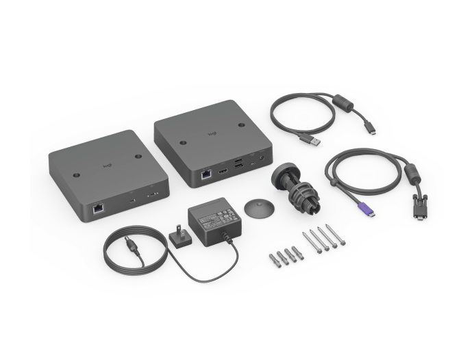 Logitech Extend: Single-Cable BYOD Connection for Meeting Rooms - with accessories