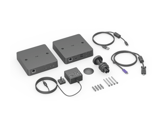 Logitech Extend: Single-Cable BYOD Connection for Meeting Rooms - with accessories