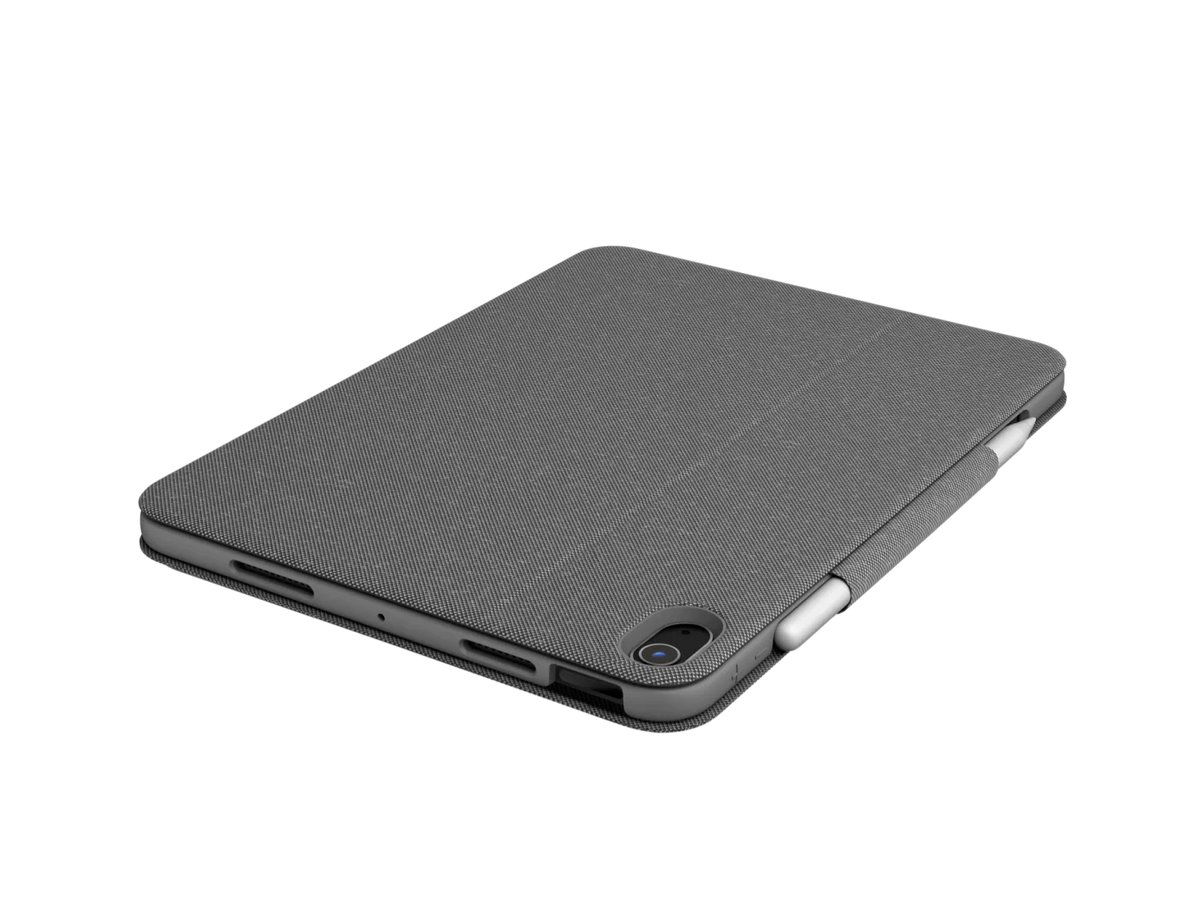Logitech Folio Touch: Backlit Keyboard Case with Trackpad for iPad Air 4th and 5th Gen - rear view