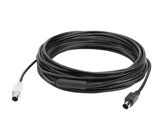 Logitech GROUP 10m Extended Cable: DIN Cable for Larger Rooms - front view