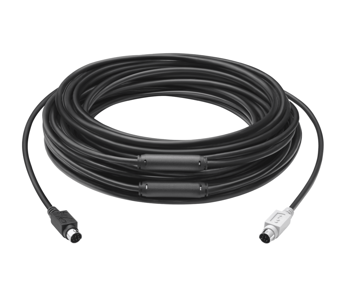 Logitech GROUP 15m Extended Cable: Plenum-Rated DIN Cable for Large Rooms - front view