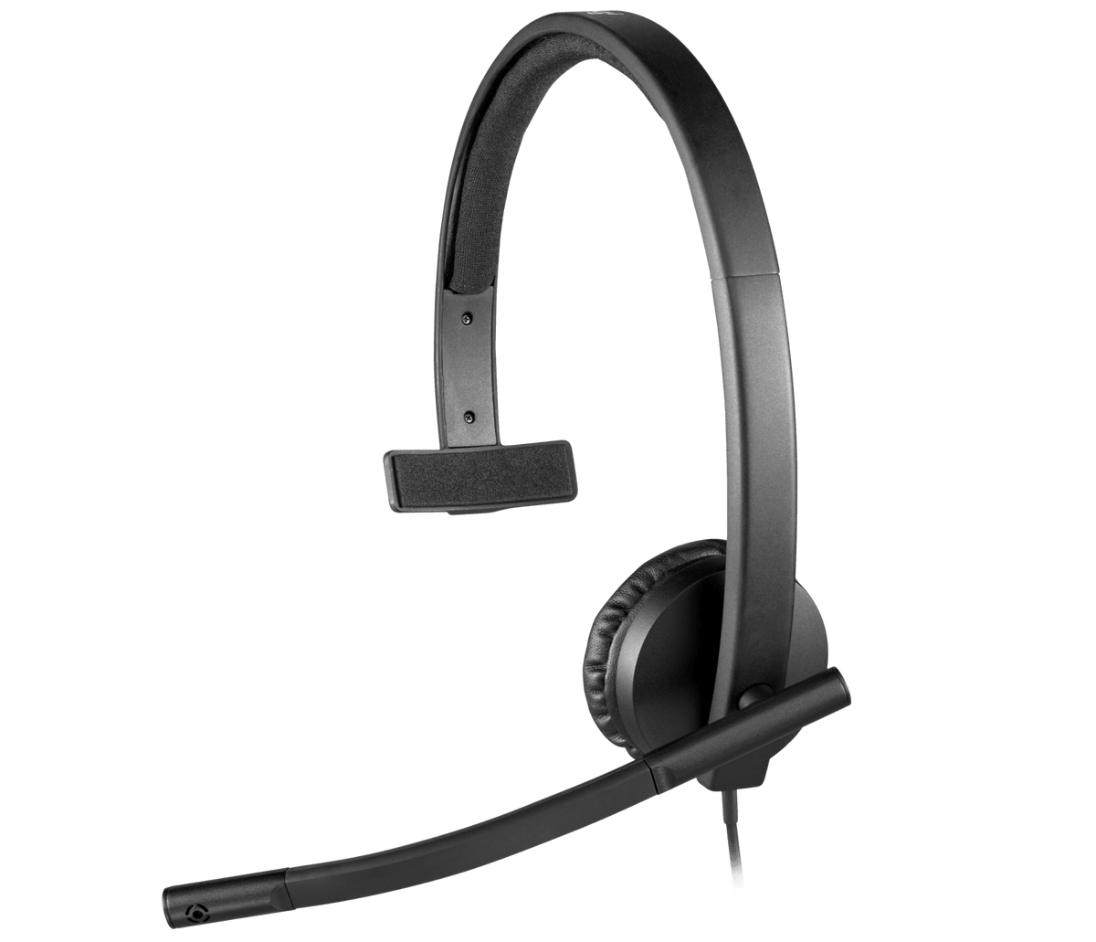 Logitech H570e Mono: Wired USB Business Headset with Noise Canceling Mic - front view