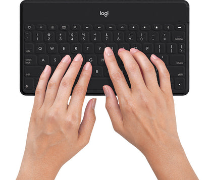 Logitech Keys-To-Go: Ultra-Portable Bluetooth Keyboard for iPad and iOS Devices - in-use view