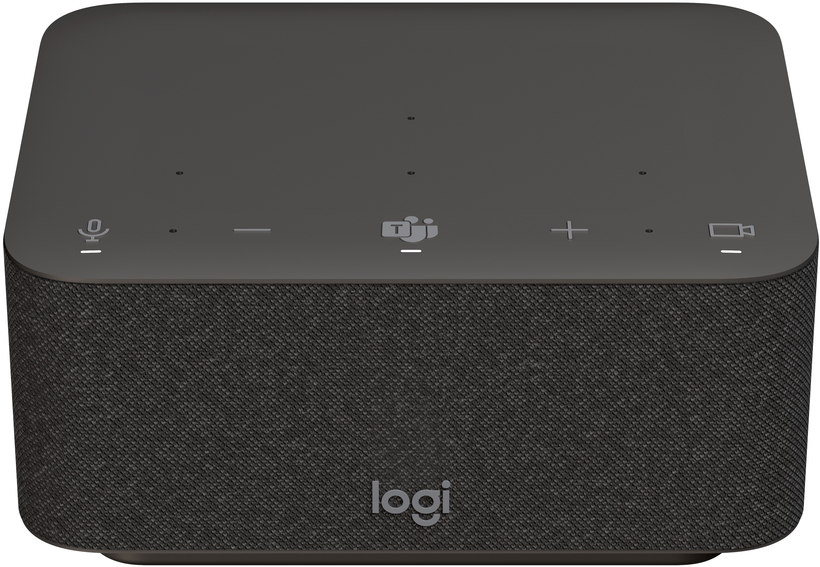 Logitech Logi Dock UC: All-in-One USB-C Docking Station with Speakerphone - angled view