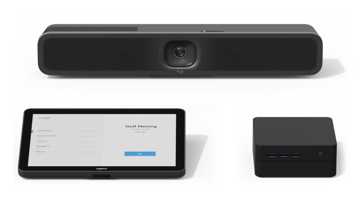 Logitech MeetUp 2: AI-Powered USB Conference Camera for Small Rooms - with accessories (2 of 2)
