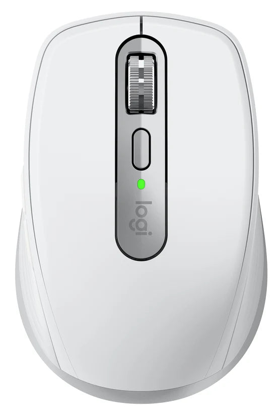 Logitech MX Anywhere 3S for Business: Compact Performance Mouse - front view in off-white