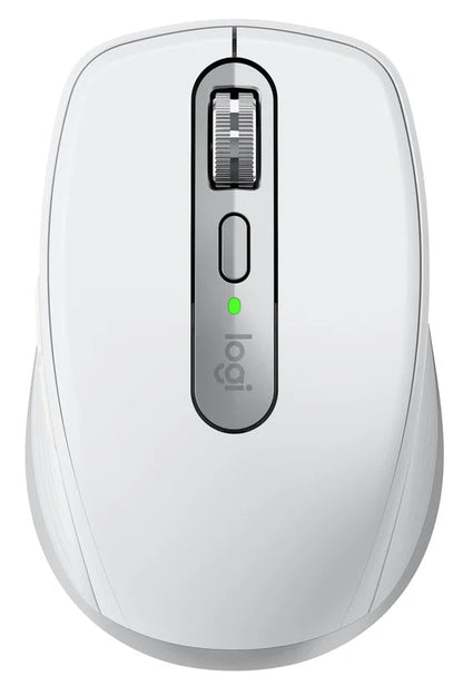 Logitech MX Anywhere 3S for Business: Compact Performance Mouse - front view in off-white