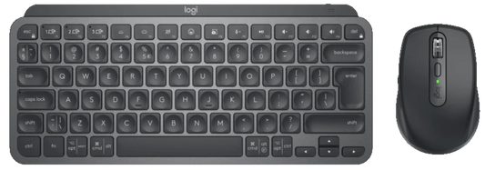 Logitech MX Keys Mini Combo: Wireless Keyboard and Mouse Set - front view