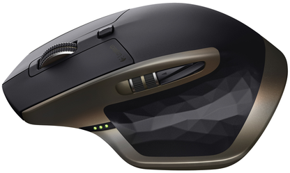 Logitech MX Master Wireless Mouse: Darkfield Sensor with 40 Day Battery Life - angled view