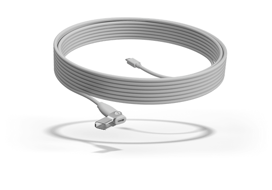 Logitech Rally Mic Pod Extension Cable: 10m Plenum-Rated Extension - front view