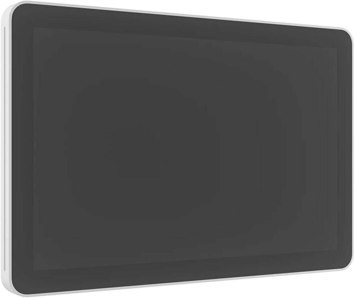 Logitech Tap Scheduler: 10.1 Inch Meeting Room Booking Panel - front view in off-white