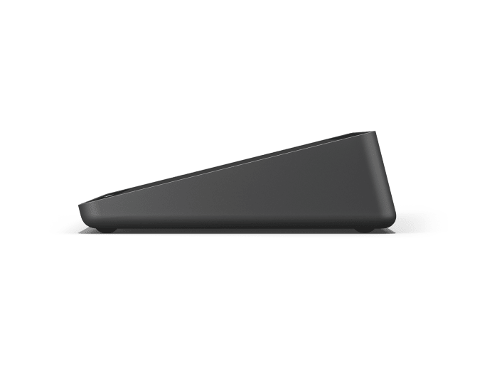 Logitech Tap: USB-Connected Meeting Room Touch Controller - side profile view