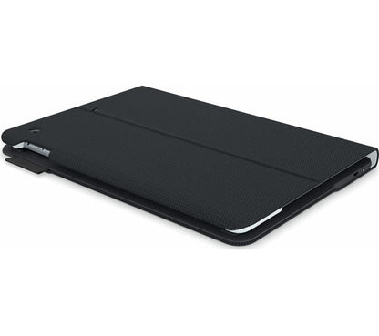 Logitech Type+ Folio Keyboard Case: iPad Air 2 Bluetooth Cover in Black - rear view