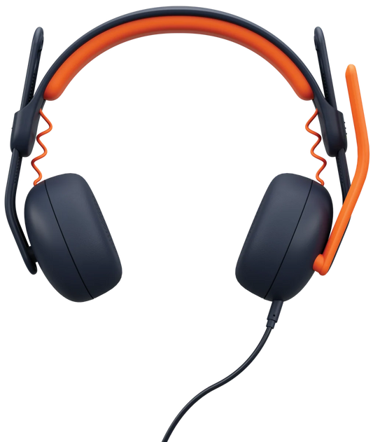 Logitech Zone Learn: On-Ear Headset with Rotating Boom Microphone for Education - front view (1 of 2)