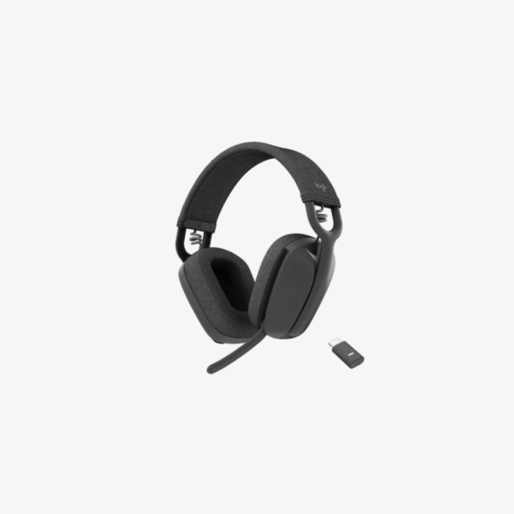Logitech Zone Vibe Wireless Headphones for Microsoft Teams: Bluetooth Headset with 20 Hour Battery - front view (2 of 2)