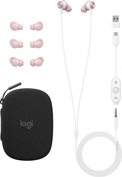 Logitech Zone Wired Earbuds: USB-C In-Ear Headset Certified for Microsoft Teams - with accessories (2 of 2)