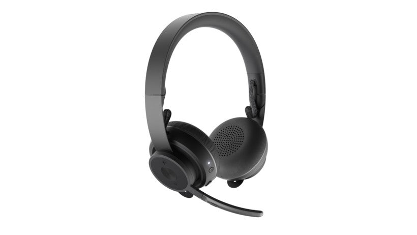 Logitech Zone Wireless Plus UC Headset: Wireless Noise Cancelling Headset for Business Calls - front view