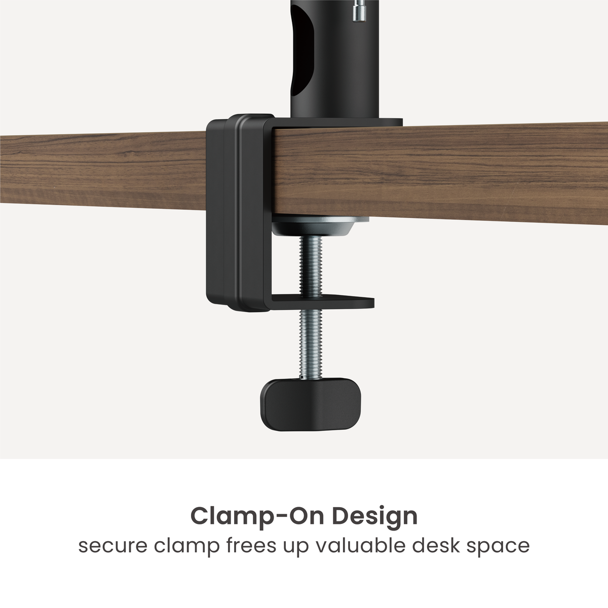 Lumi BS-77C speaker tabletop stand clamp and grommet base detail