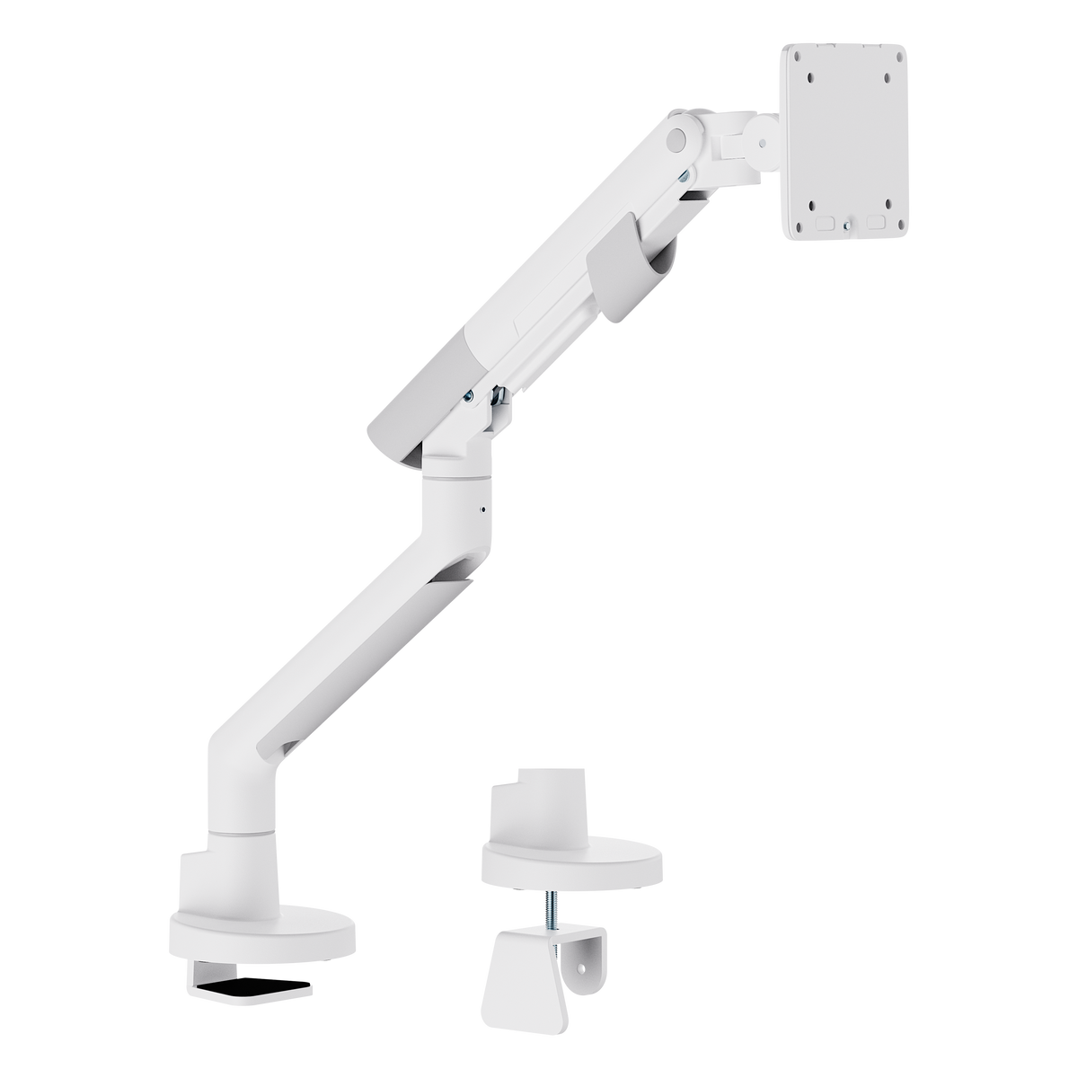 Lumi LDT102-C012 gas spring monitor arm, product view, supplied in India by Corporate AV