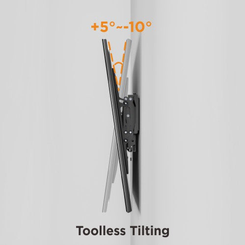Lumi LP75-48T tilt TV wall mount showing the tilt adjustment