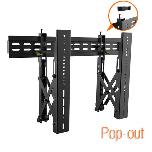 Lumi LVW02-46T video wall mount pop-out mechanism for service access behind the display
