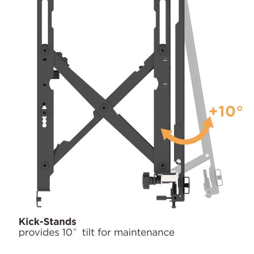 Lumi LVW13-46T video wall mount kick-stand feature for maintenance access