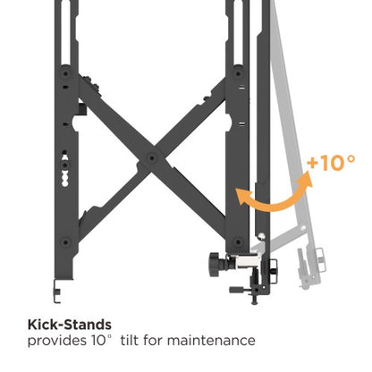 Lumi LVW13-46T video wall mount kick-stand feature for maintenance access