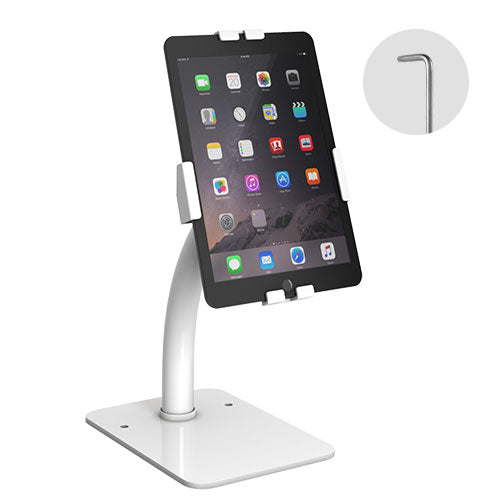 Lumi PAD33-03 anti-theft countertop tablet kiosk stand, product view, supplied in India by Corporate AV