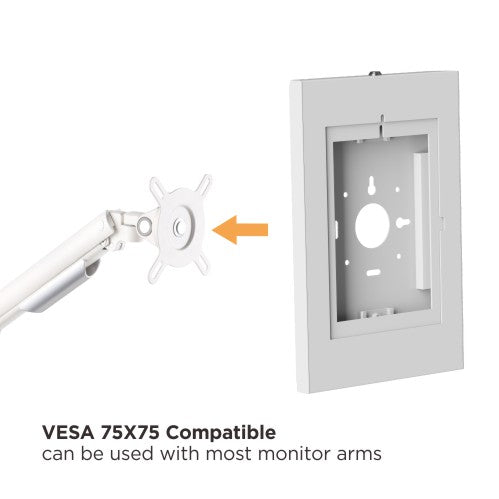 Lumi PAD34-01 anti-theft wall mount tablet enclosure mounting detail