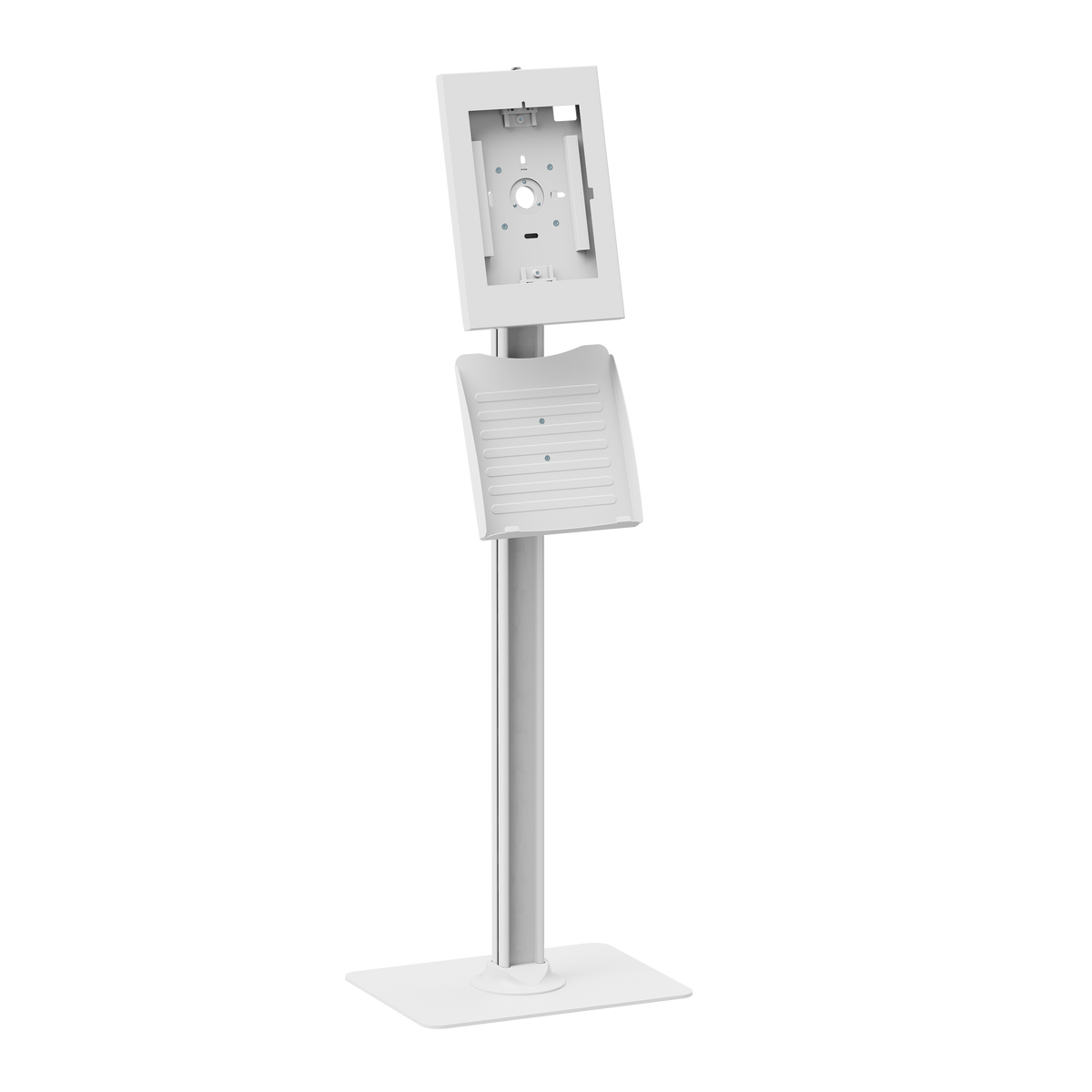 Lumi PAD34-04 anti-theft tablet kiosk floor stand, product view, supplied in India by Corporate AV