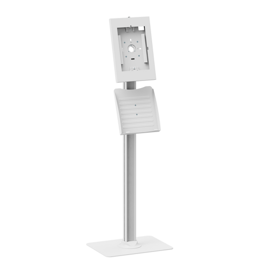 Lumi PAD34-04 anti-theft tablet kiosk floor stand, product view, supplied in India by Corporate AV