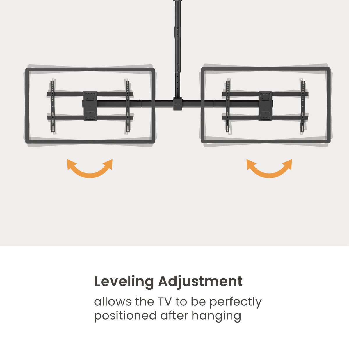Lumi PLB-CE1546SL TV ceiling mount level adjustment detail