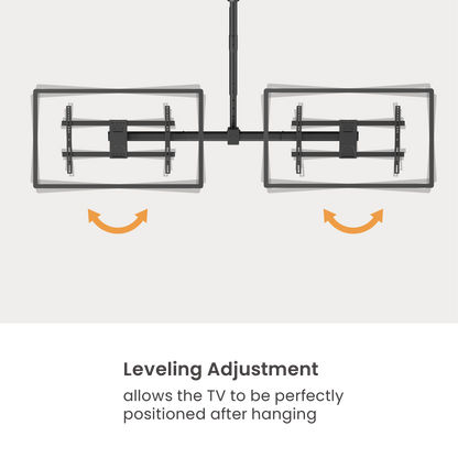 Lumi PLB-CE1546SL TV ceiling mount level adjustment detail