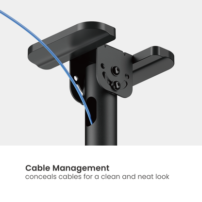 Lumi PLB-CE15610L TV ceiling mount cable management detail for routing cables neatly