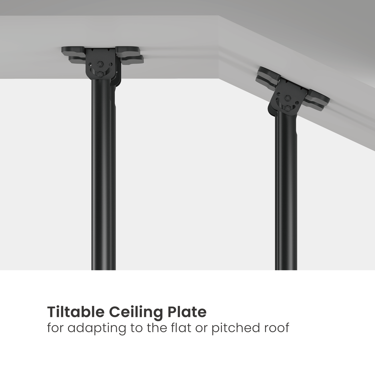Lumi PLB-CE15610L TV ceiling mount adjustable ceiling plate for flat or pitched ceilings