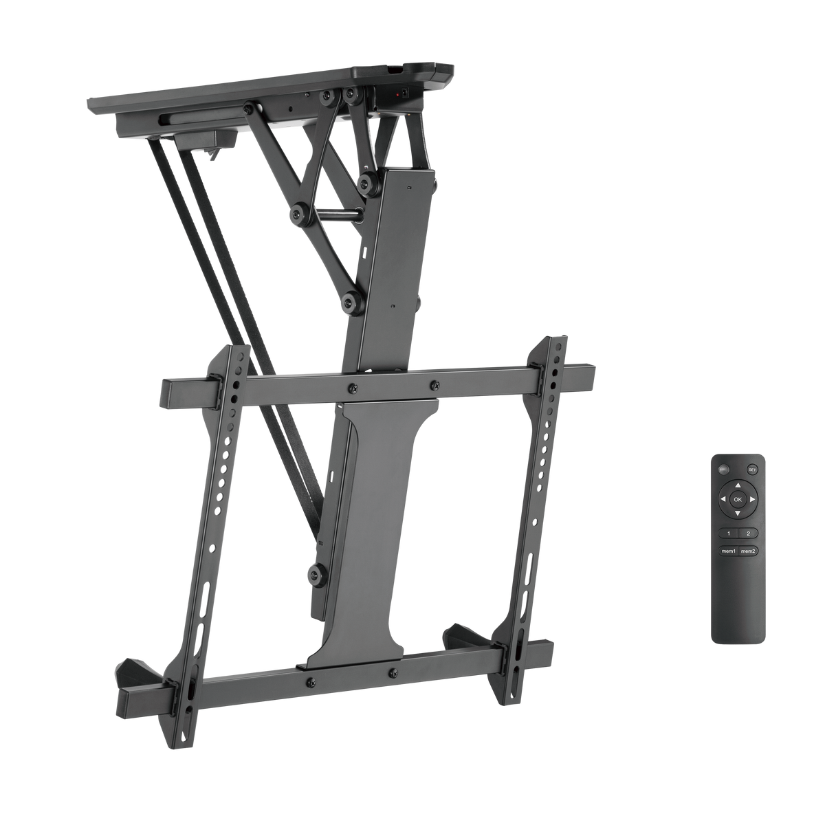 Lumi PLB-M0546 motorized TV ceiling mount, product view, supplied in India by Corporate AV
