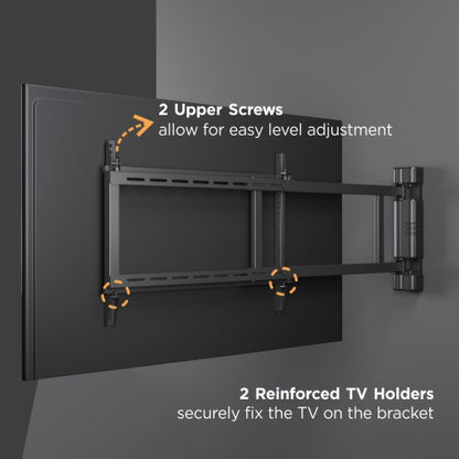 Lumi PLB-M06 motorized TV wall mount adjustment feature detail