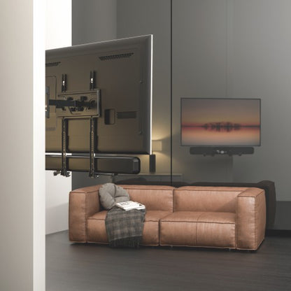 Lumi SB-49 soundbar bracket installed in a home or studio setting