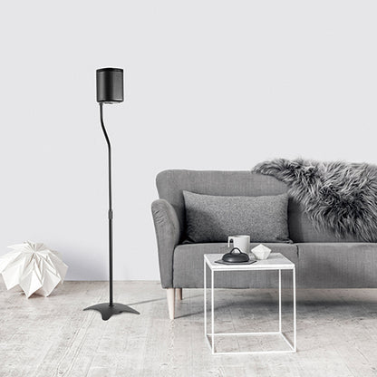 Lumi SS-01 speaker floor stand installed in a home or studio setting