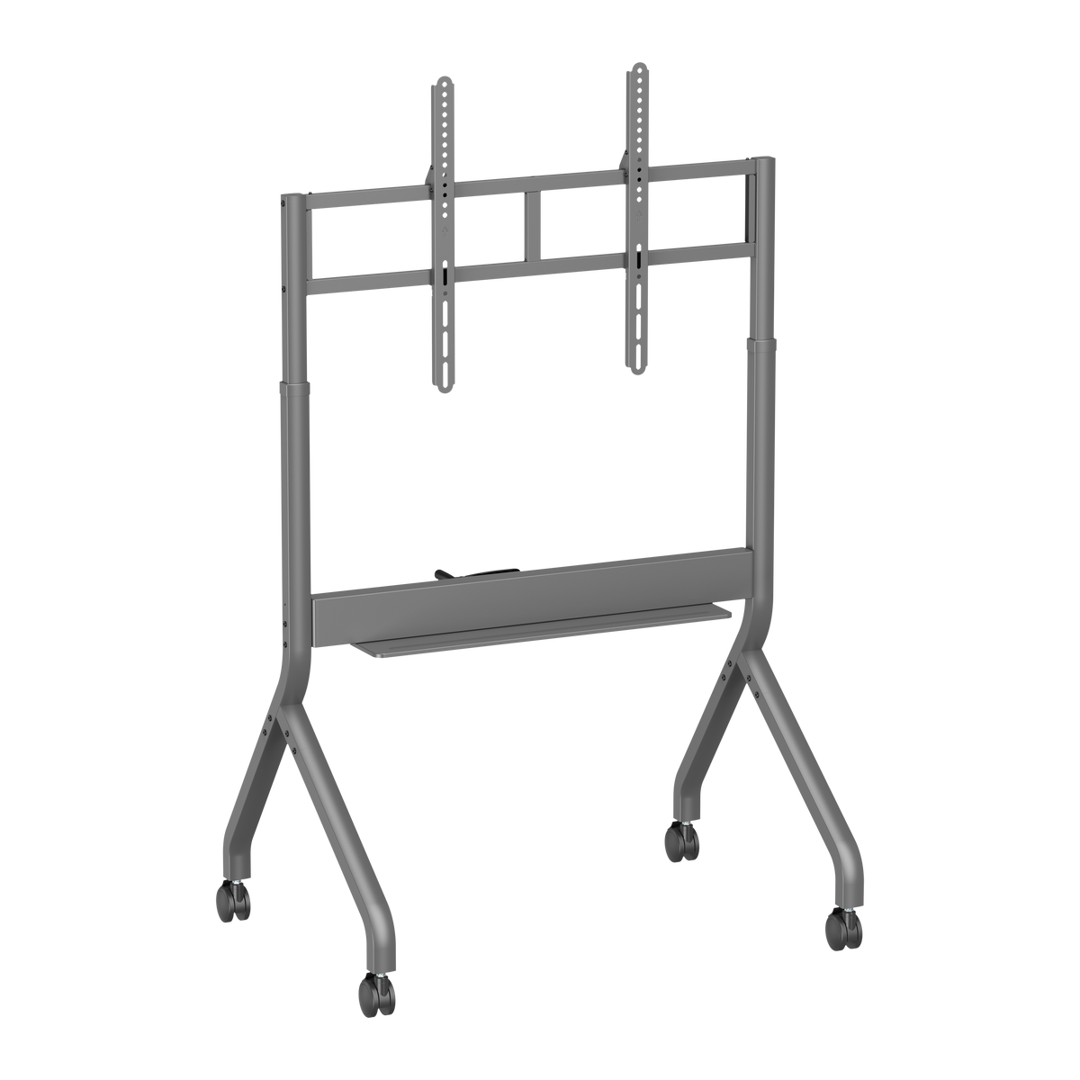 Lumi TTF19H-69FW crank adjustable TV cart, product view, supplied in India by Corporate AV