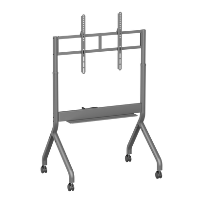Lumi TTF19H-69FW crank adjustable TV cart, product view, supplied in India by Corporate AV