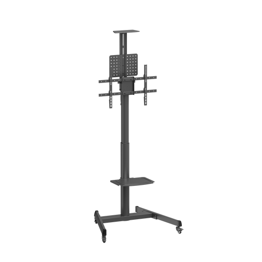 Lumi TTV17H-46TW crank adjustable TV cart, product view, supplied in India by Corporate AV