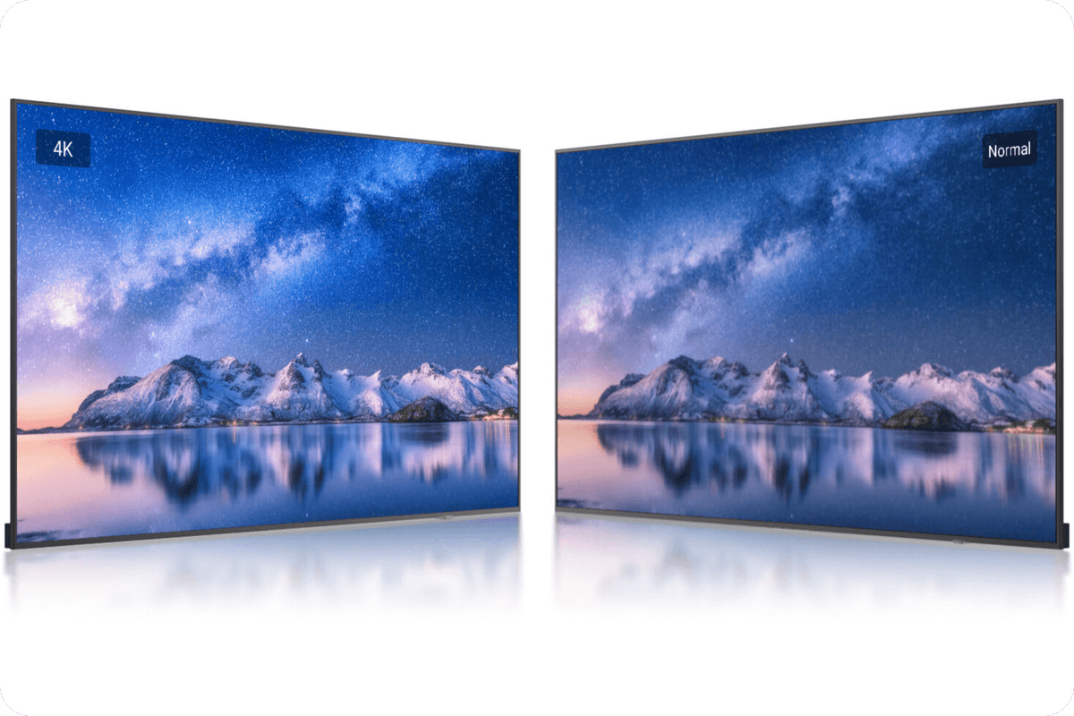 MaxHub ND75CMA: 75 Inch 4K Commercial Display with Non-Glare Technology - angled view